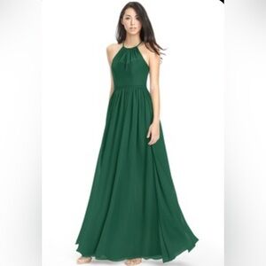 Azazie Kailyn dress - Dark Green